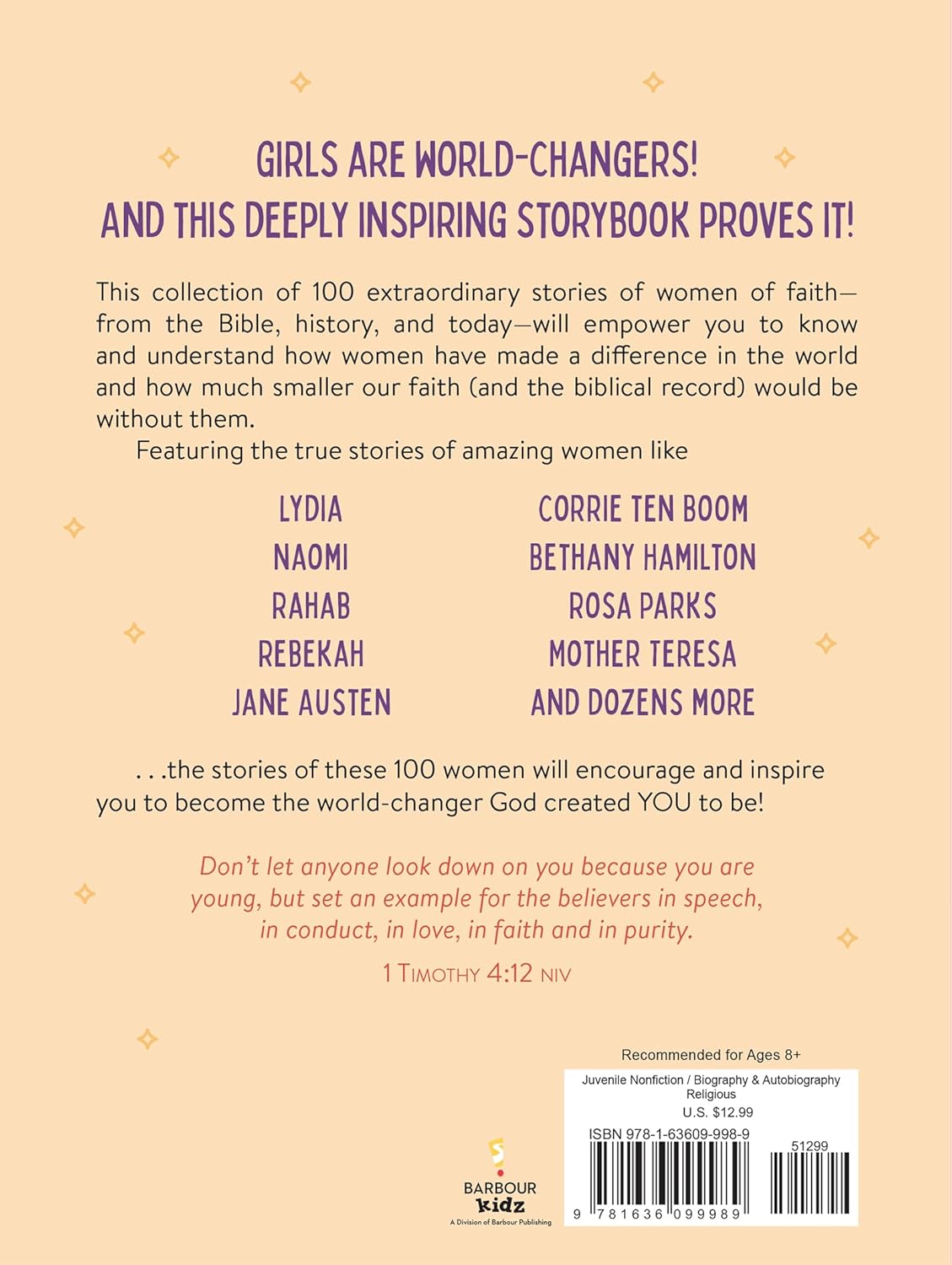 100 Extraordinary Stories for Courageous Girls: Unforgettable Tales of Women of Faith