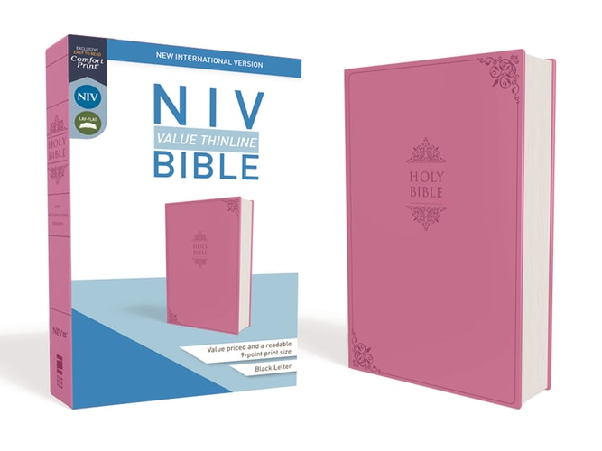 NIV, Value Thinline Bible, Imitation Leather, Pink (Special)