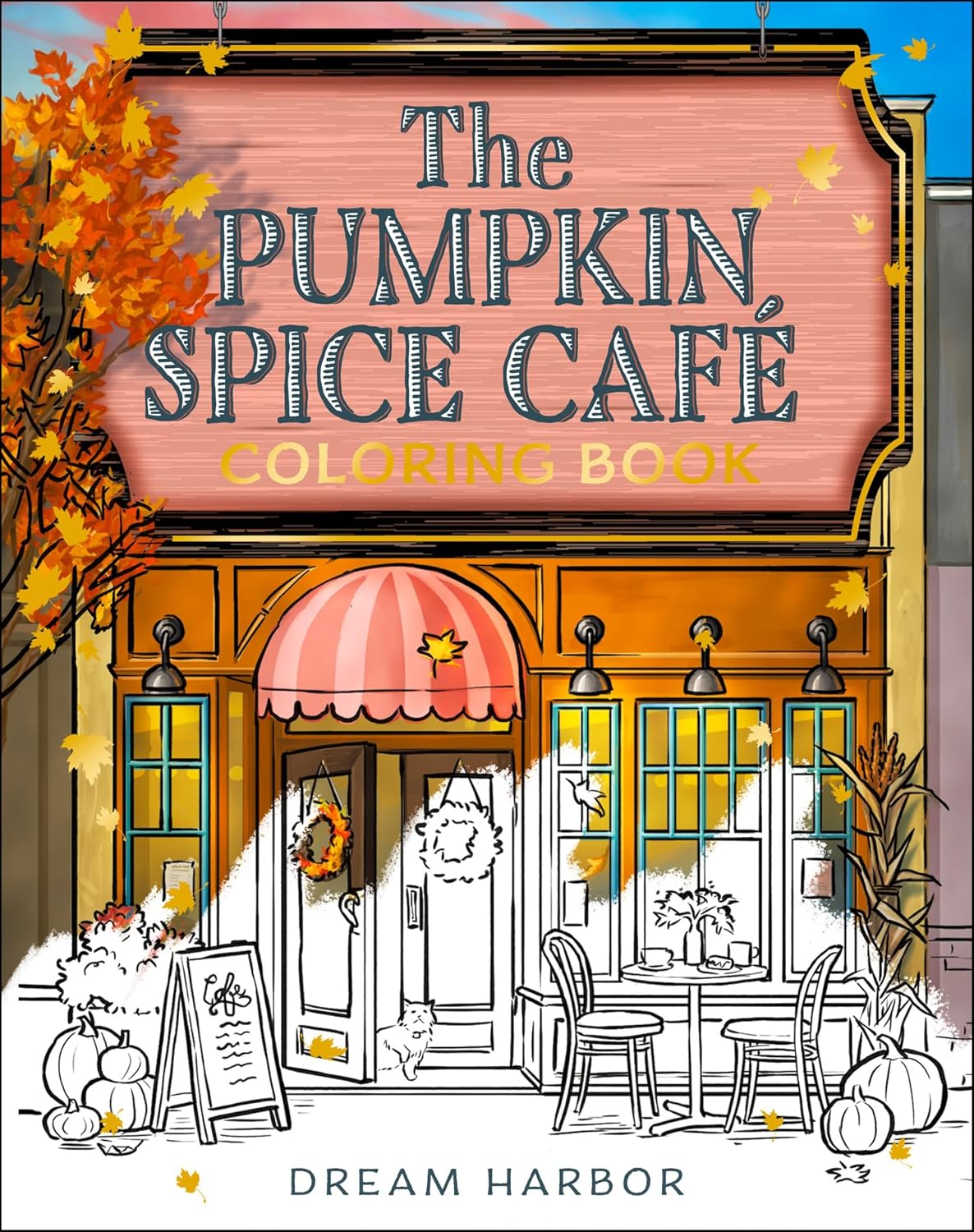 Pumpkin Spice Cafe Coloring Book
