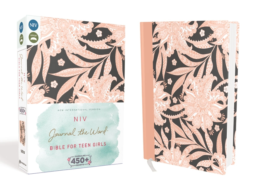 NIV, Journal the Word Bible for Teen Girls, Hardcover, Pink Floral: Includes Hundreds of Journaling Prompts! (Special)