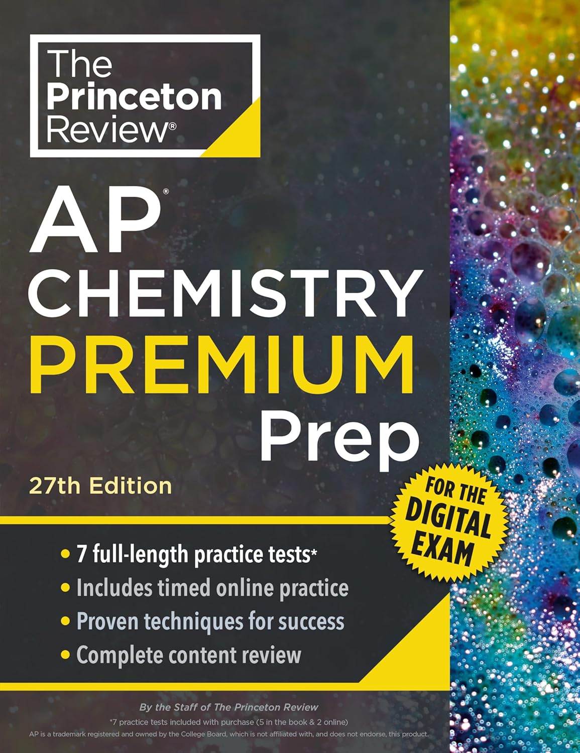 Princeton Review AP Chemistry Premium Prep, 27th Edition: 7 Practice Tests + Digital Practice Online + Content Review