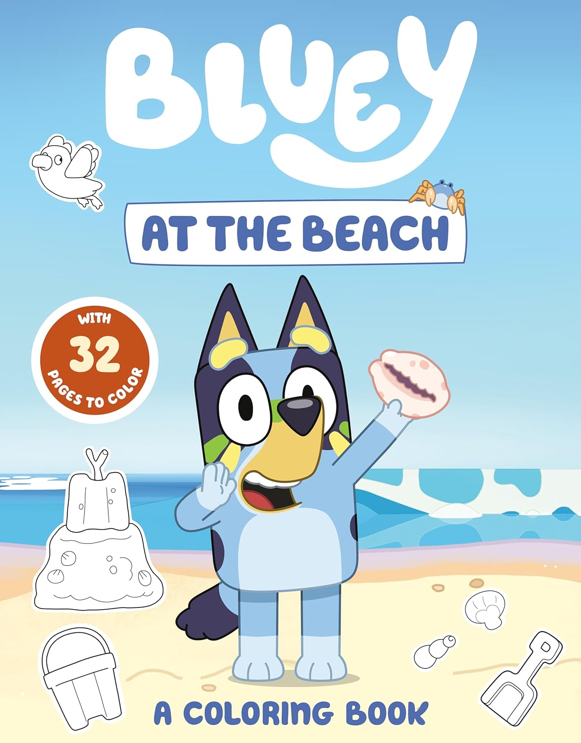 Bluey: At the Beach: A Coloring Book
