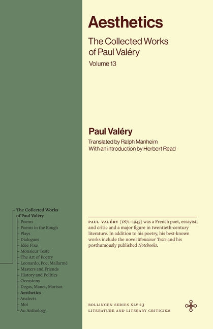 Aesthetics: The Collected Works of Paul Valery, Volume 13