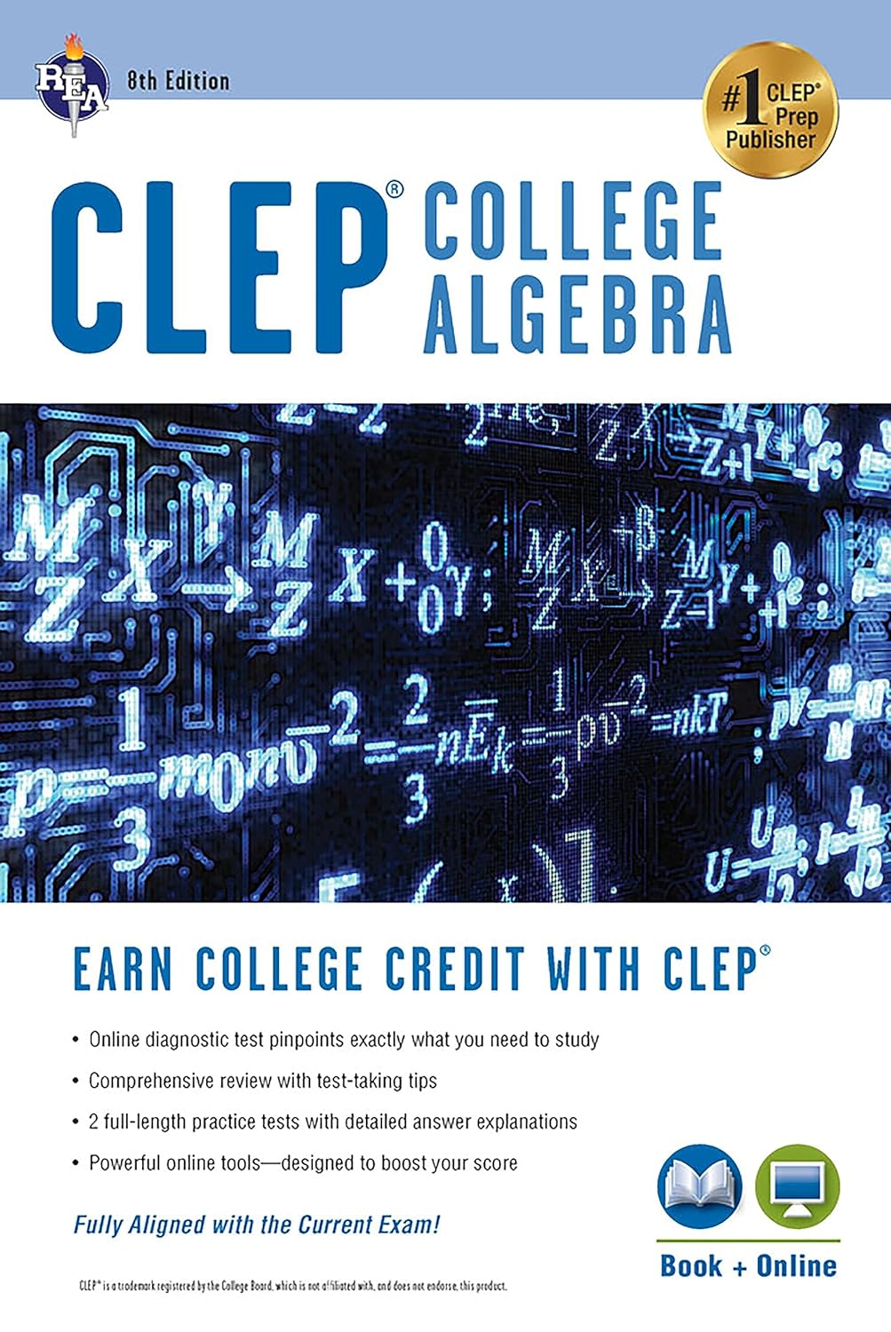 Clep(r) College Algebra Book + Online (Eighth Edition, Revised)