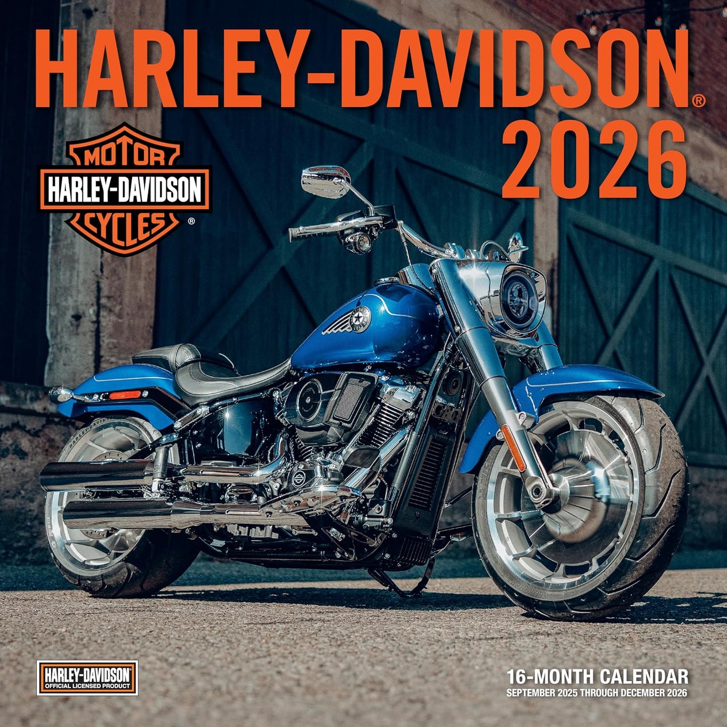 Harley-Davidson 2026 12x12: 16-Month Calendar--September 2025 Through December 2026