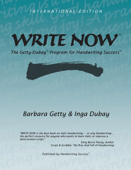 Write Now: The Getty-Dubay Program for Handwriting Success (International)