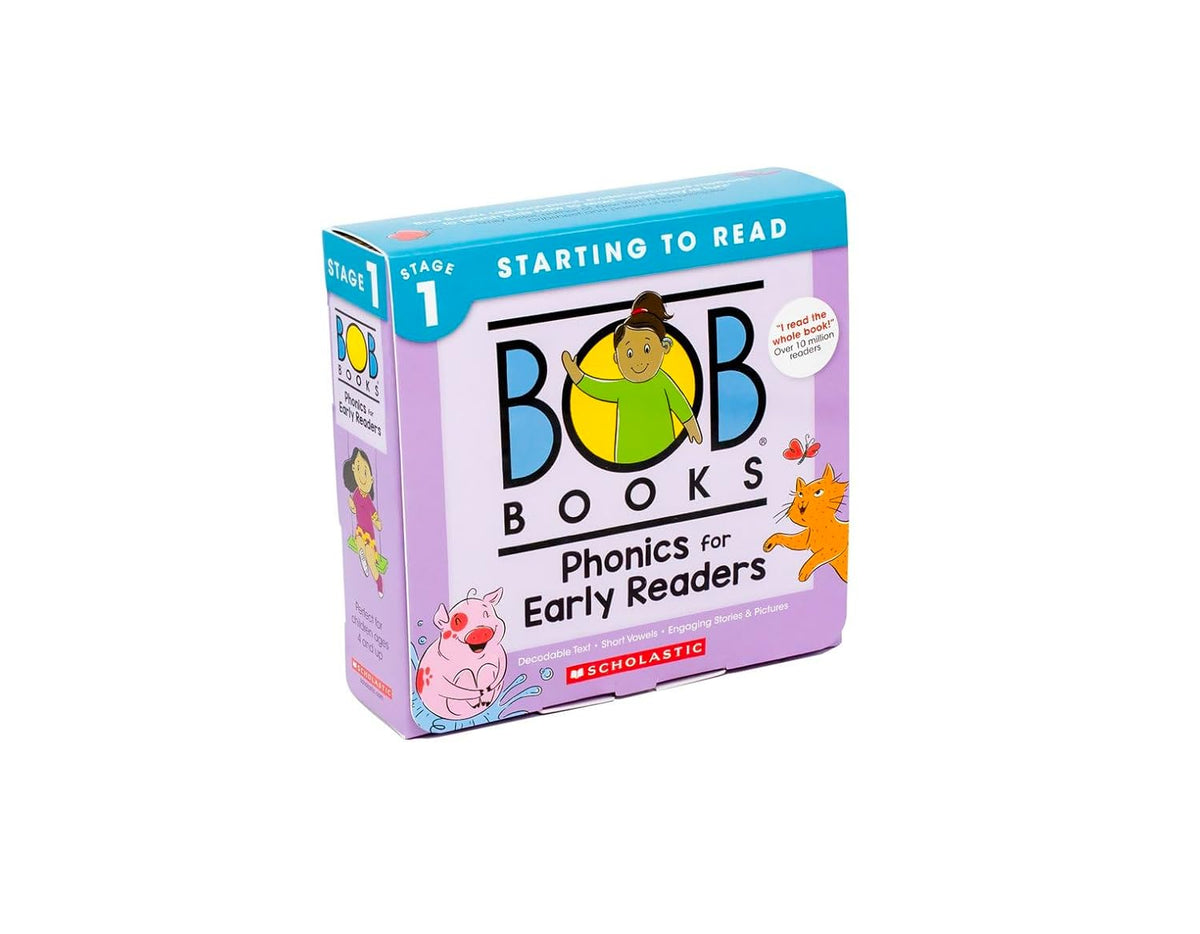 Bob Books - Phonics for Early Readers Box Set of 12 Paperbacks Decodable Phonics Books, Ages 4 and Up, Kindergarten (Stage 1: Starting to Read)