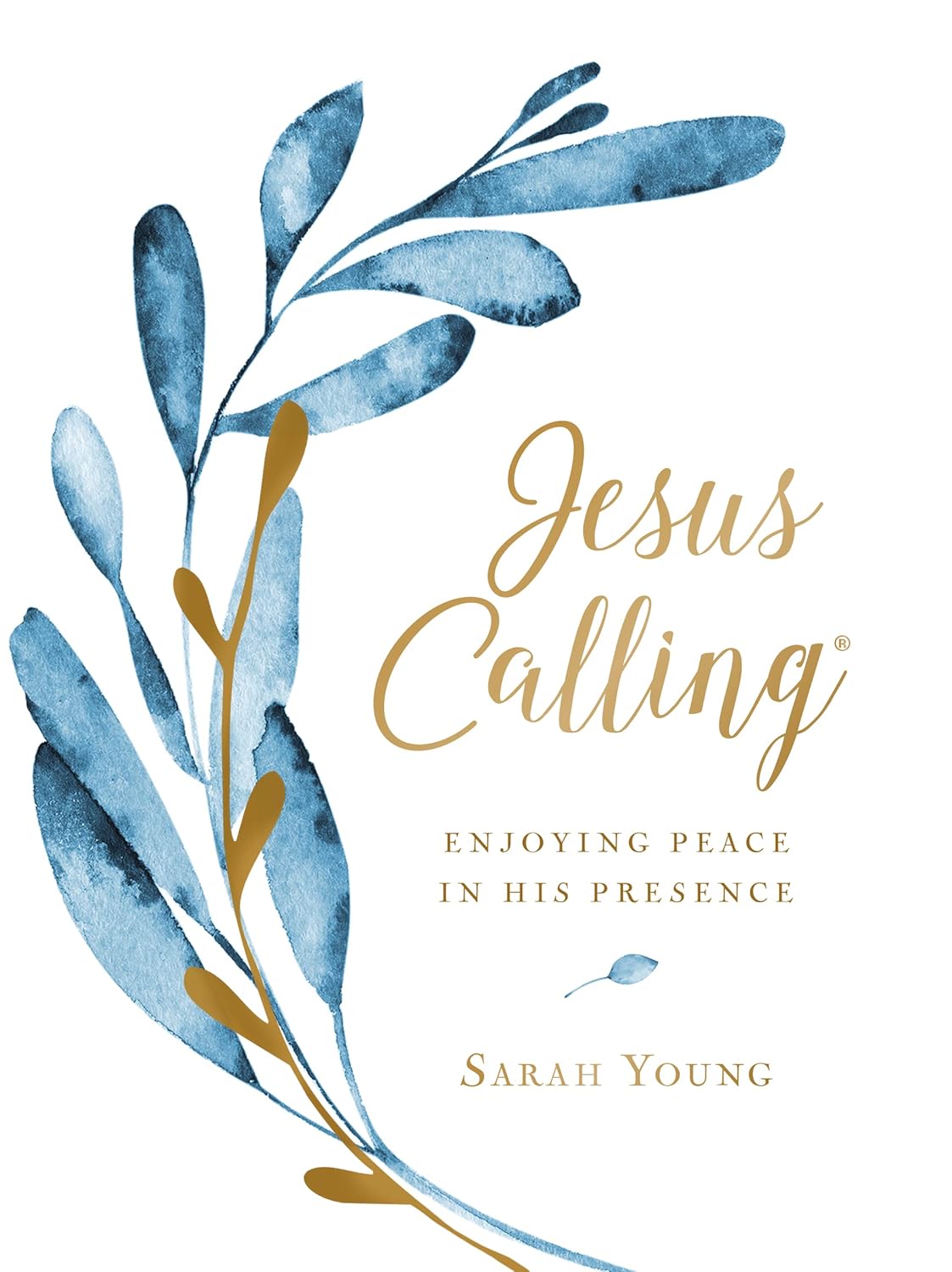 Jesus Calling, Large Text Cloth Botanical, with Full Scriptures: Enjoying Peace in His Presence (a 365-Day Devotional) - The Perfect Mother's Day Gift