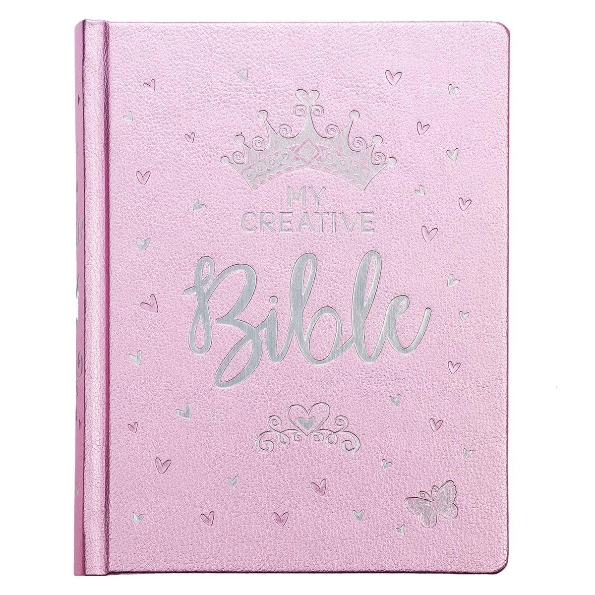 ESV My Creative Bible for Girls Faux Leather Hc, Pink Glitter