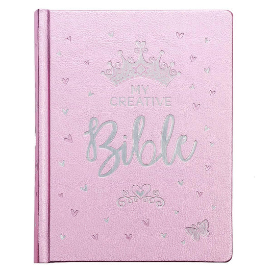 ESV My Creative Bible for Girls Faux Leather Hc, Pink Glitter