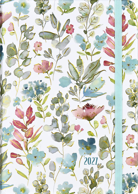 2027 Floral Watercolor Weekly Planner (16 Months, Sept 2026 to Dec 2027)