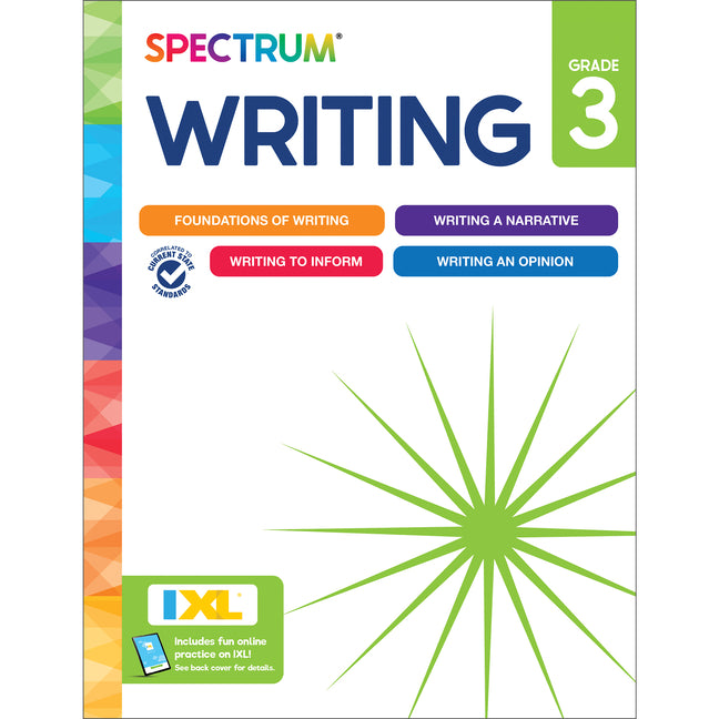 Spectrum Writing Workbook, Grade 3