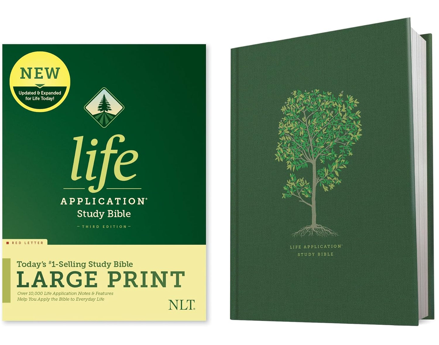 NLT Life Application Study Bible, Third Edition, Large Print (Red Letter, Hardcover)