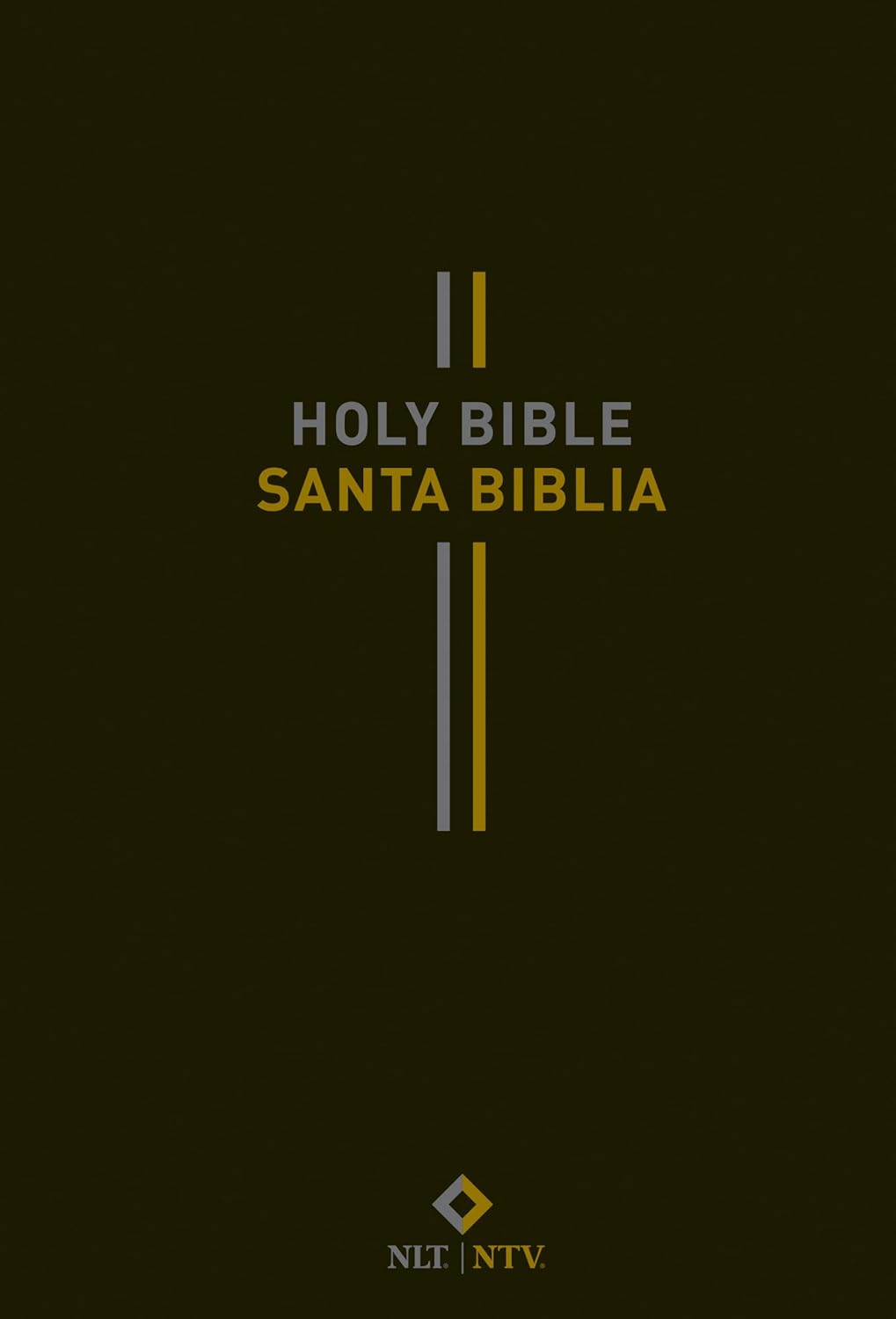 Bilingual Bible / Biblia Bilingue Nlt/Ntv (Hardcover, Black)