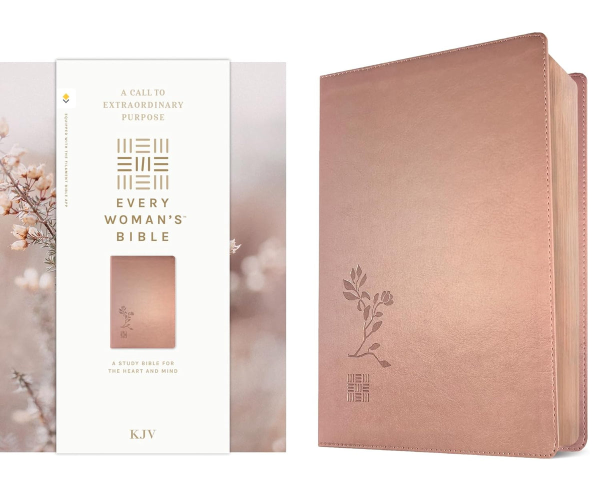 KJV Every Woman's Bible, Filament Enabled (Leatherlike, Rose Gold, Red Letter)