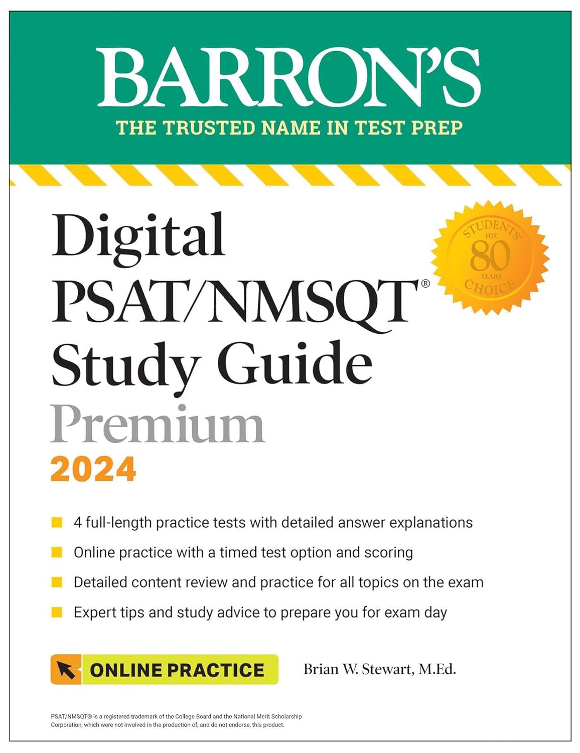 Digital Psat/NMSQT Study Guide Premium, 2024: 4 Practice Tests + Comprehensive Review + Online Practice