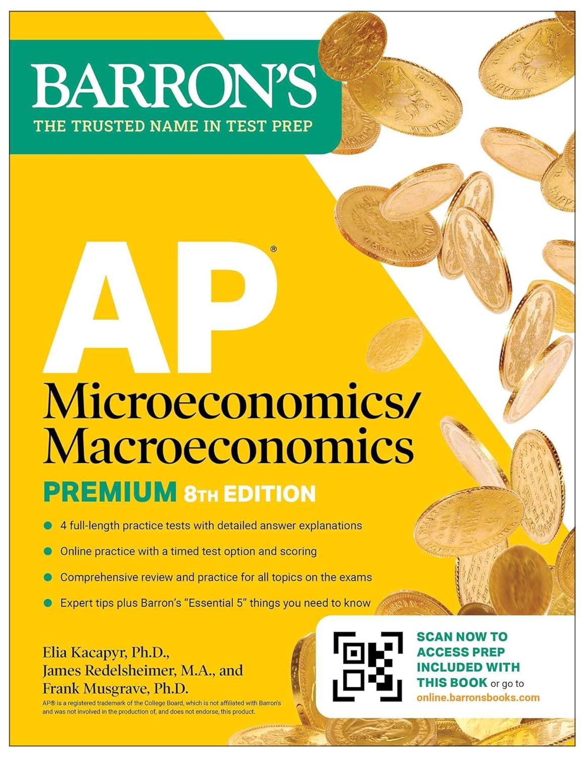 AP Microeconomics/Macroeconomics Premium, Eighth Edition: Prep Book with 4 Practice Tests + Comprehensive Review + Online Practice