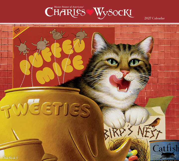 Charles Wysocki Cat Tales 2027 Deluxe Wall Calendar