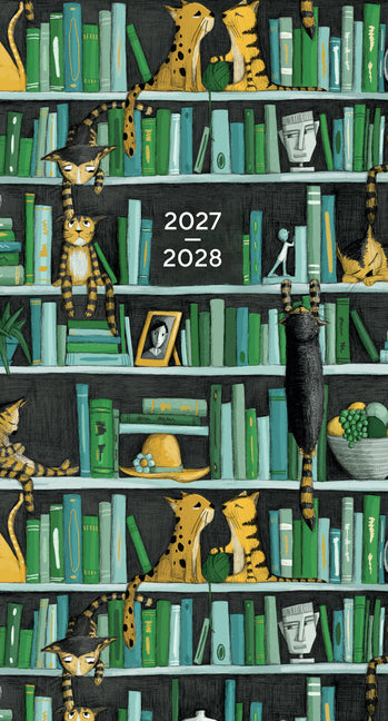 Bookshelf Cats