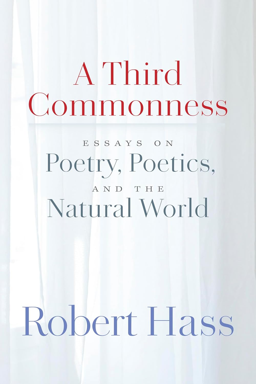 A Third Commonness: Essays on Poetry, Poetics, and the Natural World