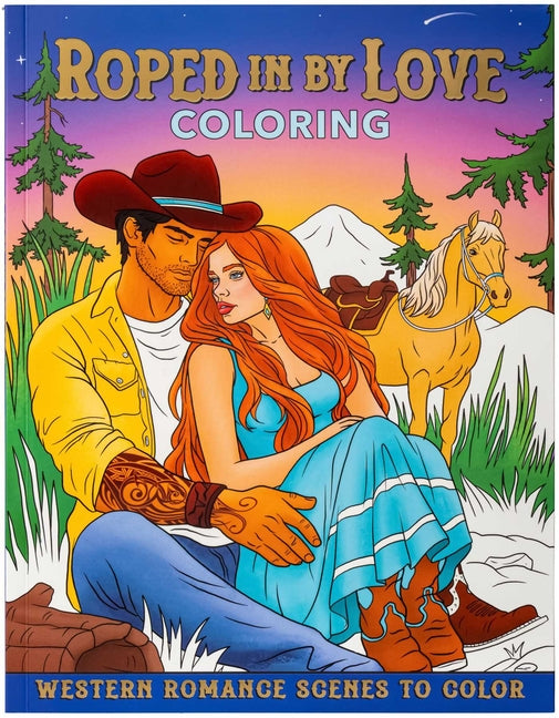 Roped in by Love Coloring: Western Romance Scenes to Color