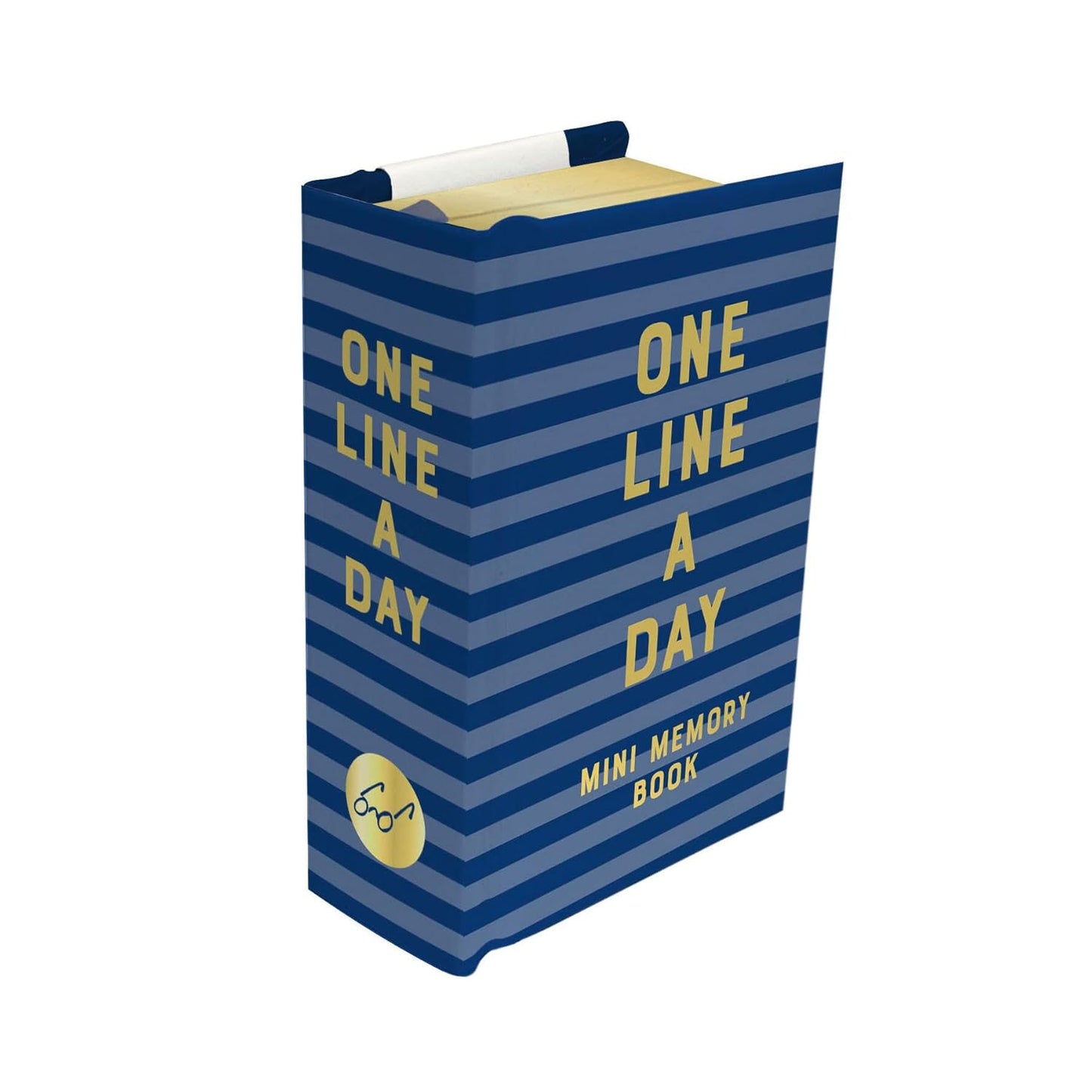 Navy Stripes Mini One Line a Day: A One-Year Memory Book