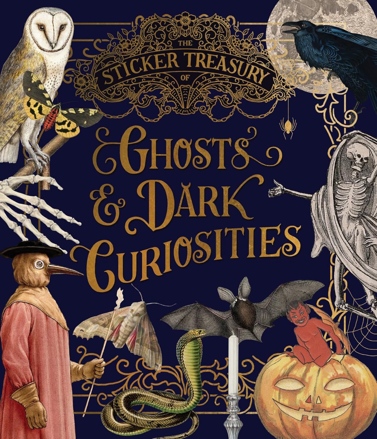 The Sticker Treasury of Ghosts & Dark Curiosities: An Eclectic Book of Stickers for Journaling, Collaging, Scrapbooking and More