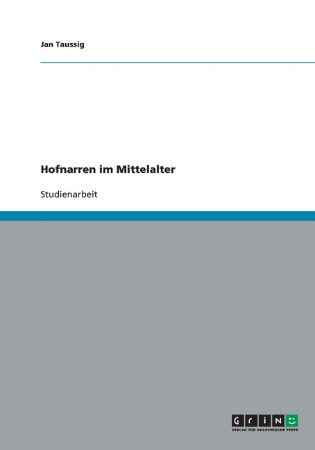 Hofnarren im Mittelalter