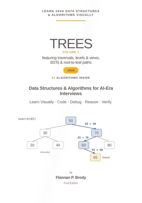 Trees - Volume 1 - Java Edition: Data Structures & Algorithms for AI-Era Interviews (Full Color)