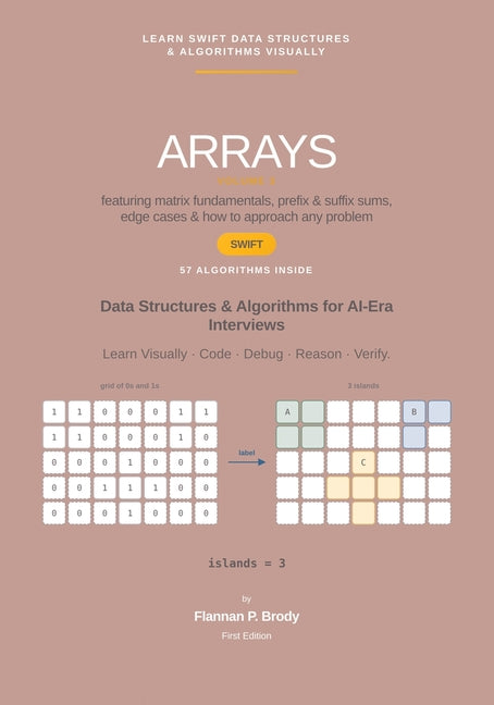 Arrays - Volume 3 - Swift Edition: Data Structures & Algorithms for AI-Era Interviews (Full Color)