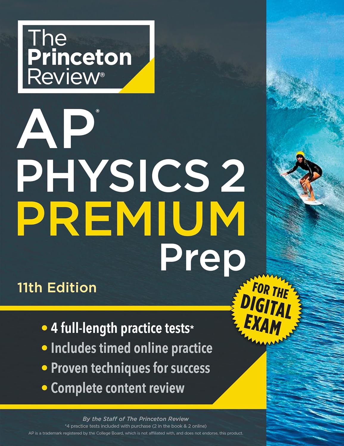 Princeton Review AP Physics 2 Premium Prep, 11th Edition: 4 Practice Tests + Digital Practice Online + Content Review