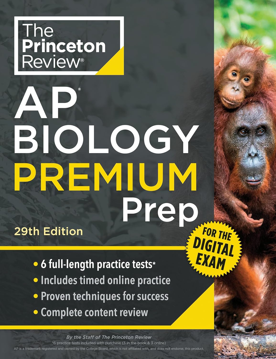 Princeton Review AP Biology Premium Prep, 29th Edition: 6 Practice Tests + Digital Practice Online + Content Review