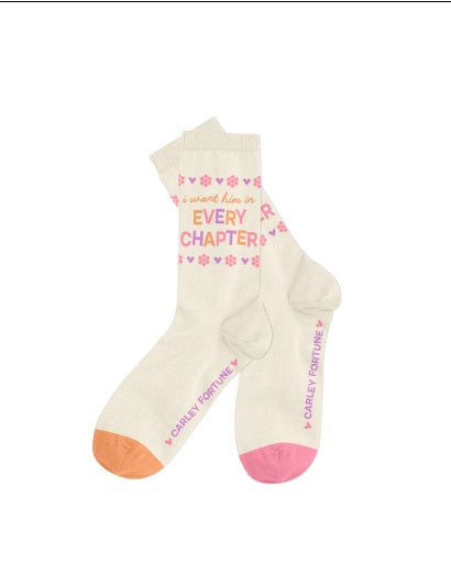 Carley Fortune Every Chapter Socks - Large