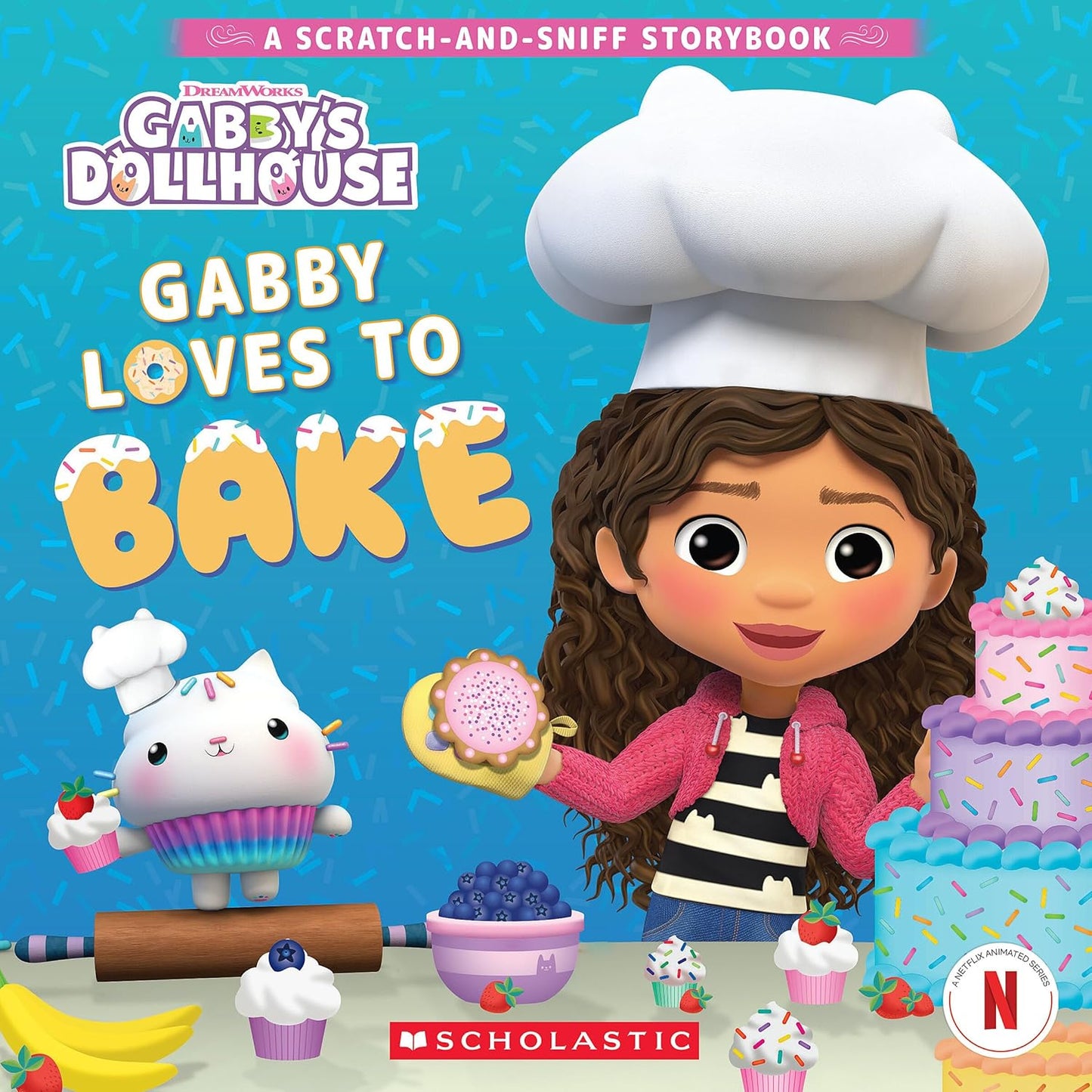 Gabby's Dollhouse: Gabby Loves to Bake (a Scratch-And-Sniff Storybook)
