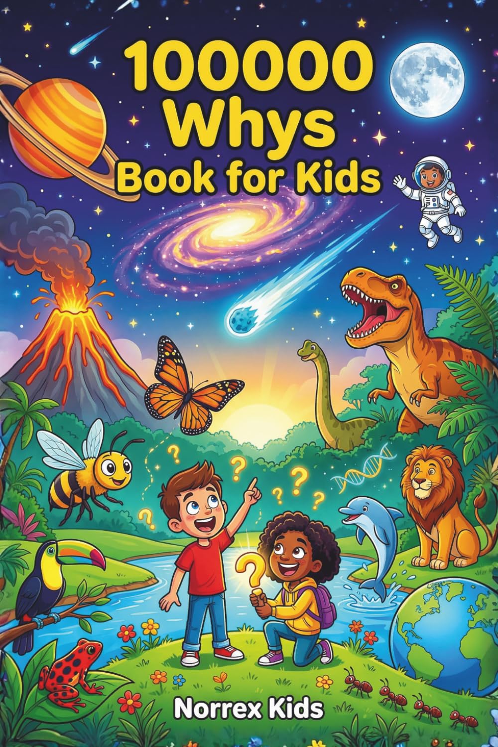 100000 Whys Book for Kids: A Children's Encyclopedia for Curious Kids Ages 8-12: Science, Space, Animals & More