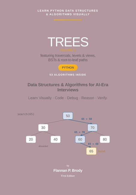 Trees - Volume 1 - Python Edition: Data Structures & Algorithms for AI-Era Interviews (Full Color)