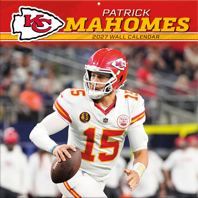 Kansas City Chiefs Patrick Mahomes 2027 Wall Calendar