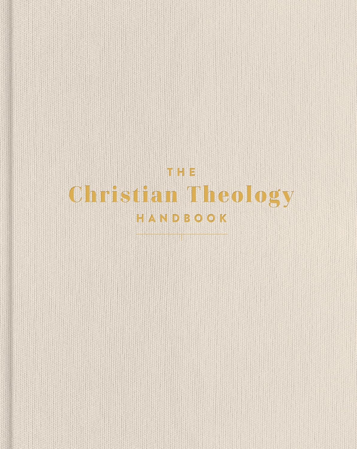 The Christian Theology Handbook, Cream Cloth Over Board