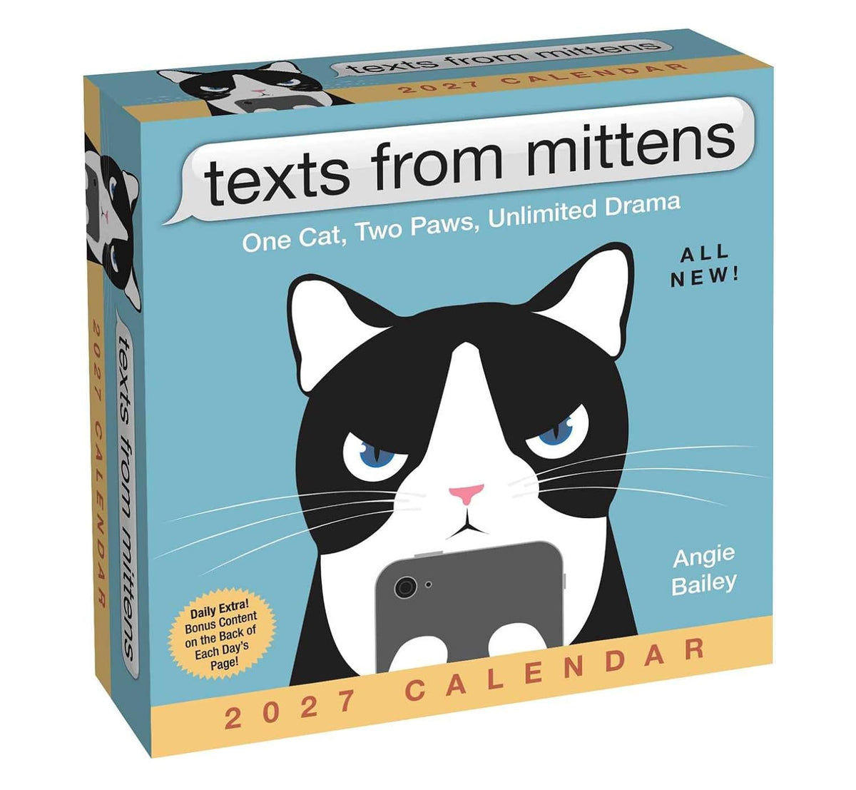 Texts from Mittens the Cat 2027 Day-To-Day Calendar: One Cat, Two Paws, Unlimited Drama