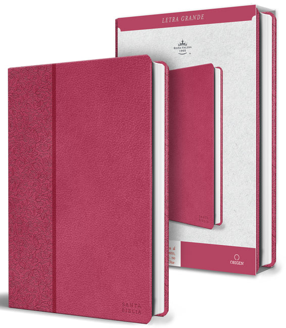 Biblia Rvr 1960 Letra Grande Tamano Manual, Sa-Mil Piel Rosada, Edicia3n Econa3mica / Spanish Bible Rvr 1960 Handy Size Large Print Pink Leathersoft,