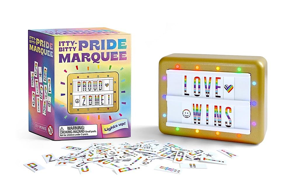 Itty-Bitty Pride Marquee: Lights Up!