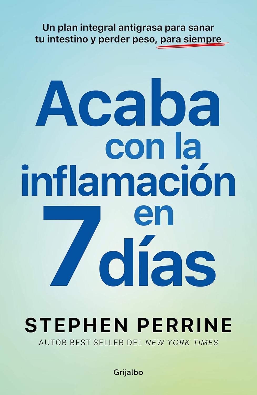Acaba Con La Inflamación En 7 DÃas: Un Plan Integral Antigrasa Para Sanar T U Intestino