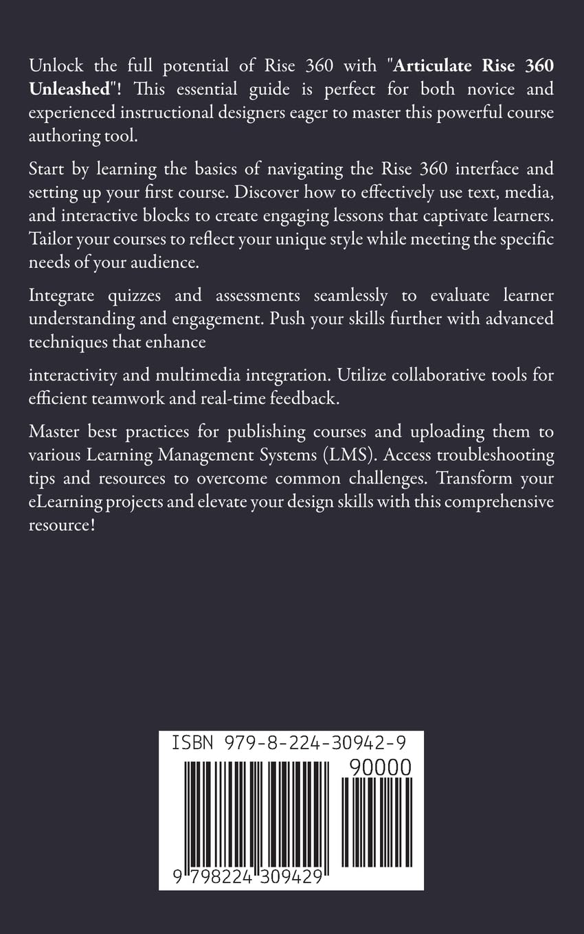 Articulate Rise 360 Unleashed