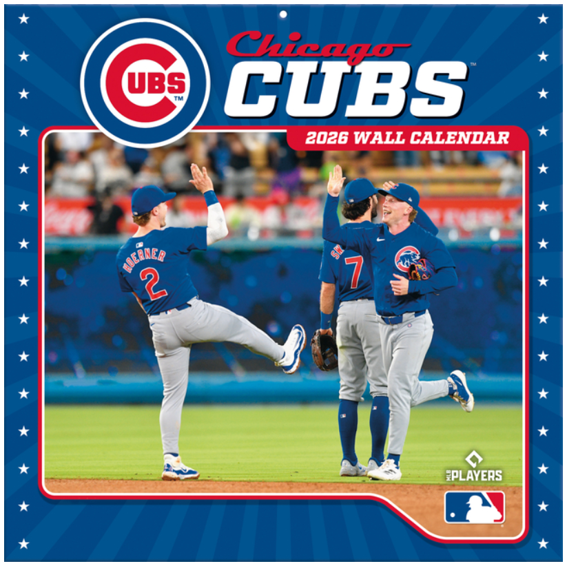 Chicago Cubs 2026 12x12 Team Wall Calendar
