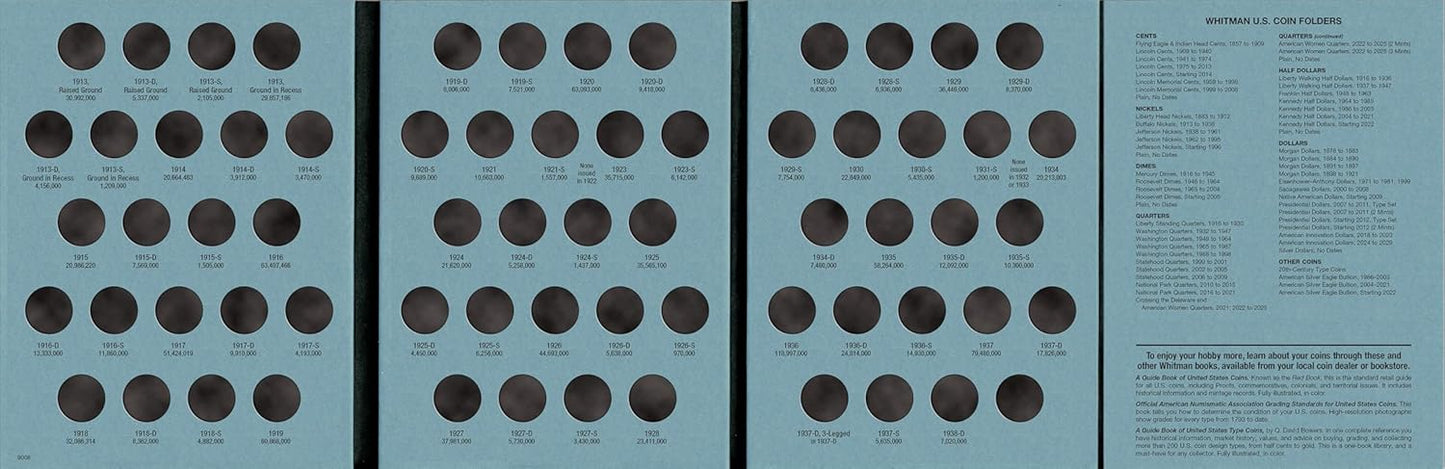 Official Whitman(r) Coin Folder - Buffalo Nickels: 1913-1938: Buffalo, 1913-1938
