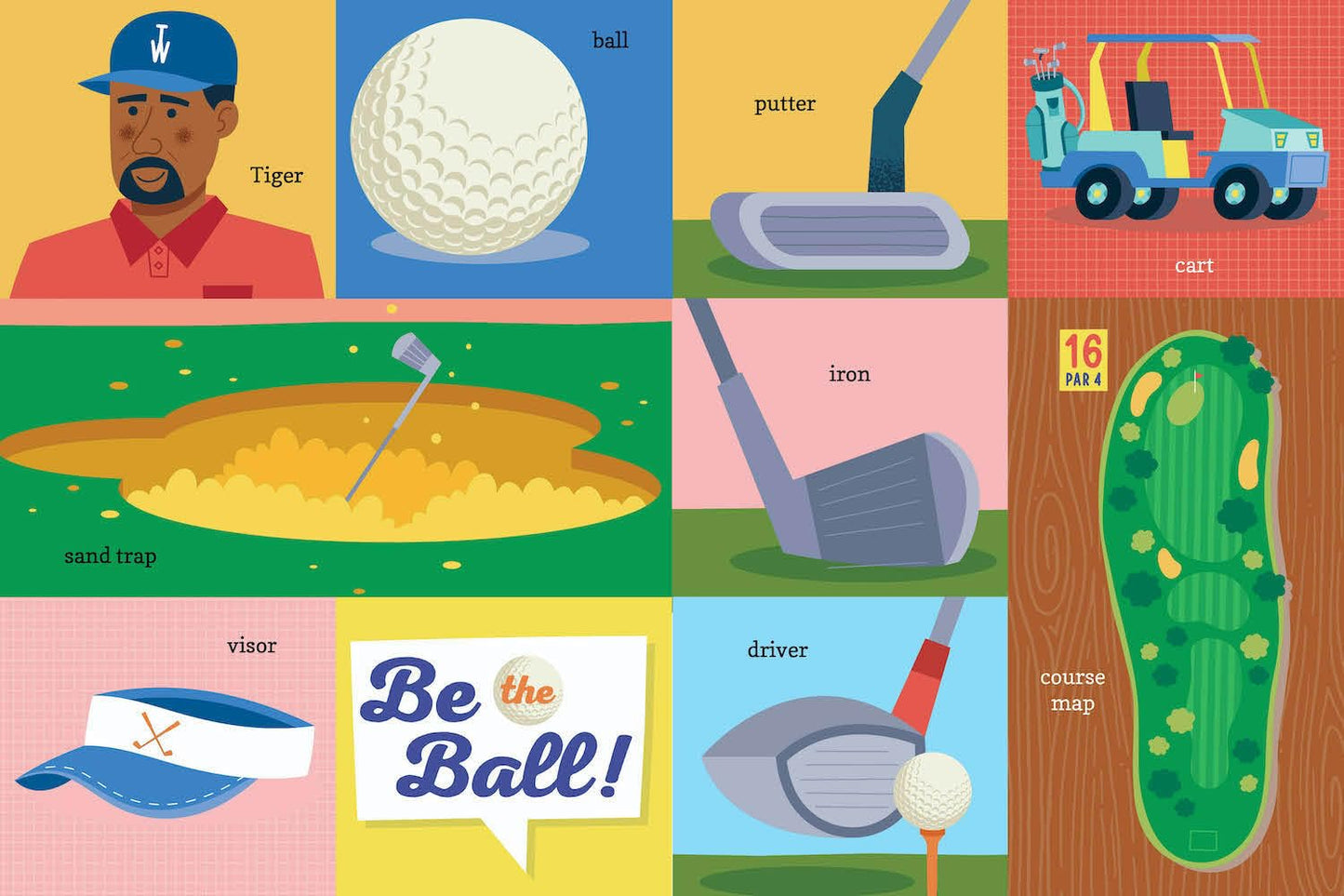100 First Words for Little Golfers: A Parody Primer for the Course (100 First Words)