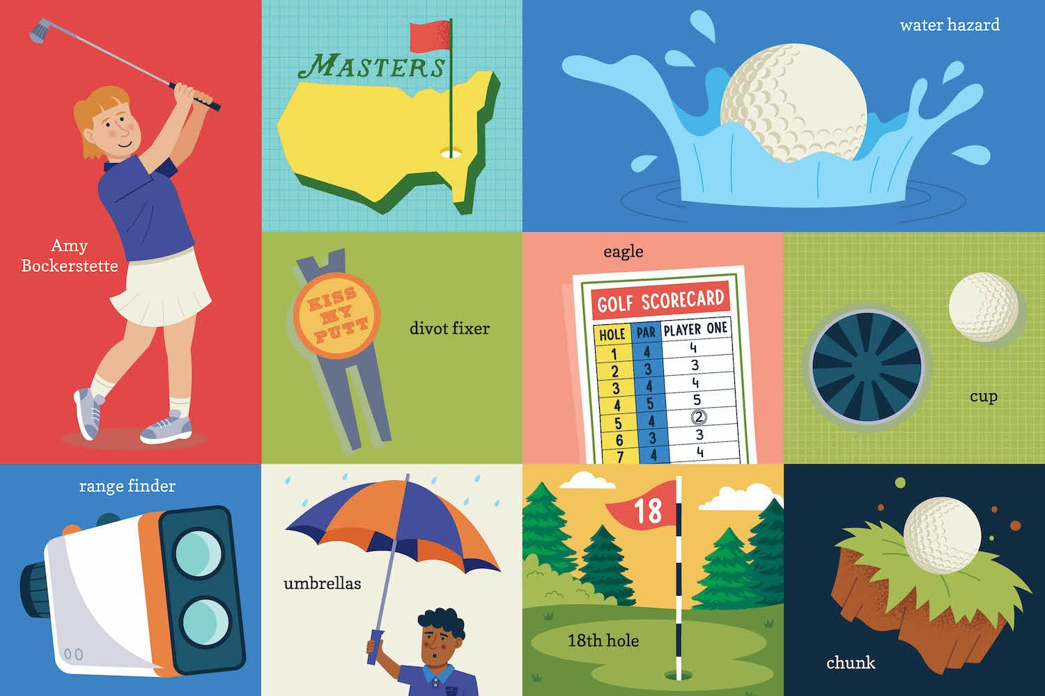 100 First Words for Little Golfers: A Parody Primer for the Course (100 First Words)