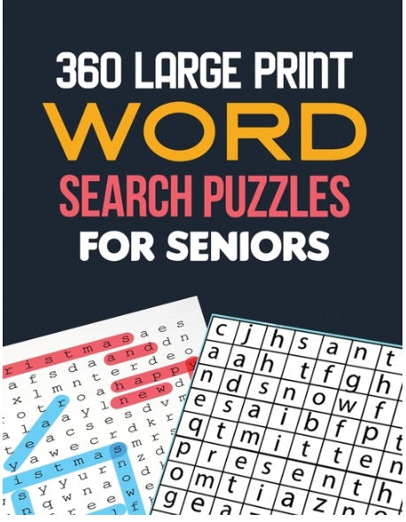 360 Large Print Word Search Puzzles for Seniors: Word Search Brain Workouts, Word Searches to Challenge Your Brain, Brian Game Book for Seniors in Thi