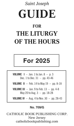 Liturgy of the Hours Guide for 2025 (Large Type)