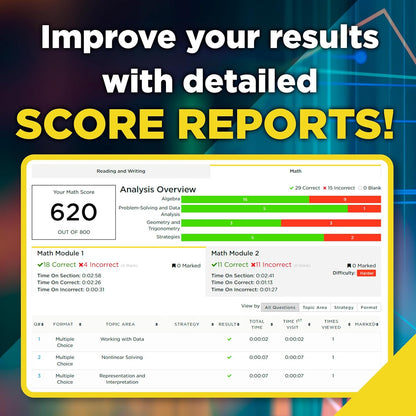 7 Practice Tests for the Sat, 2027: In-Book + Online Practice Tests for Your Top Score